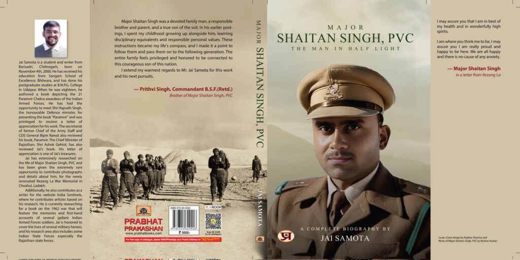 book on Major Shaitan singh by Jai Samota